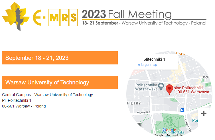 European Materials Research Society Fall Meeting 2023 » PEACOC Project